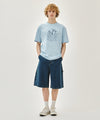 Marithé François Girbaud AEROCOOL LEMON CLASSIC LOGO TEE ice blue