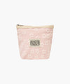 Marithé François Girbaud Classic Logo Embossed Flower Pouch Pink