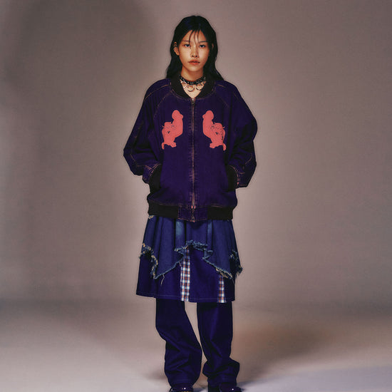 Nice Ghost Club New Heaven Denim Souvenir Jacket