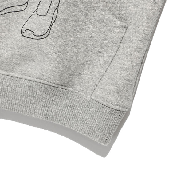 Nice Ghost Club Ghost Angels Glitter Hoodie [Grey]