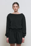 General Idea WOMAN Boat Neck Sweatshirt Dress