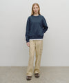 Marithé François Girbaud Lettering Logo Oversized Fit Sweatshirt Blue