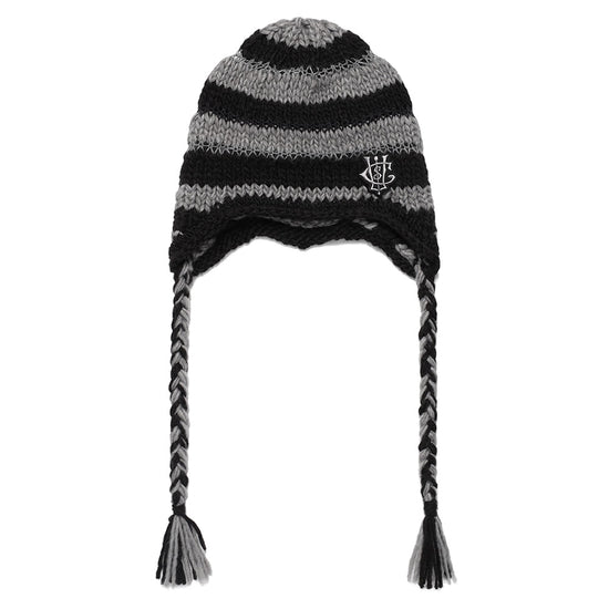 Cavish Striped Ear Flap Beanie