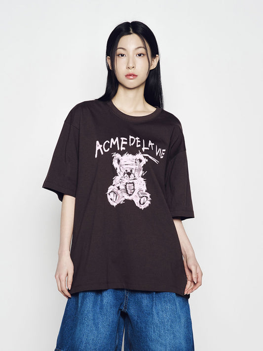 ADLV Drawing Bear Short Sleeve T-Shirt