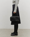 Marithé François Girbaud CLASSIC LOGO SQUARE MEDIUM TOTE BAG BLACK