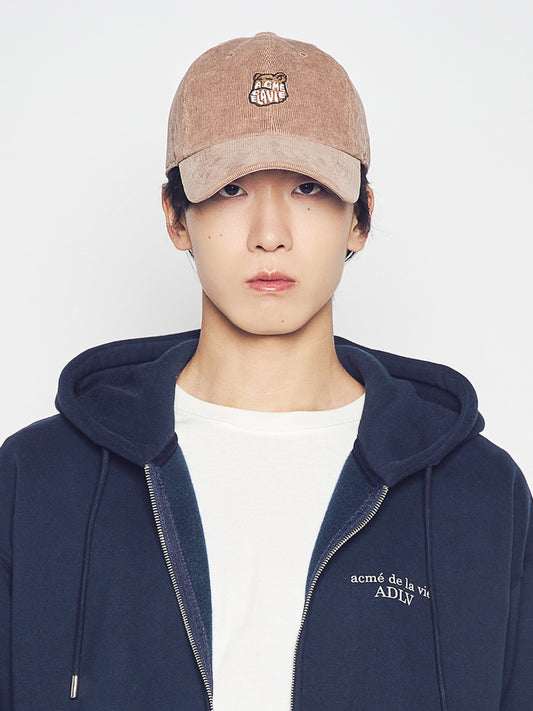 ADLV AC Bear Corduroy Point Ball Cap
