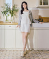 Marithé François Girbaud W LACE HEM SHORTS