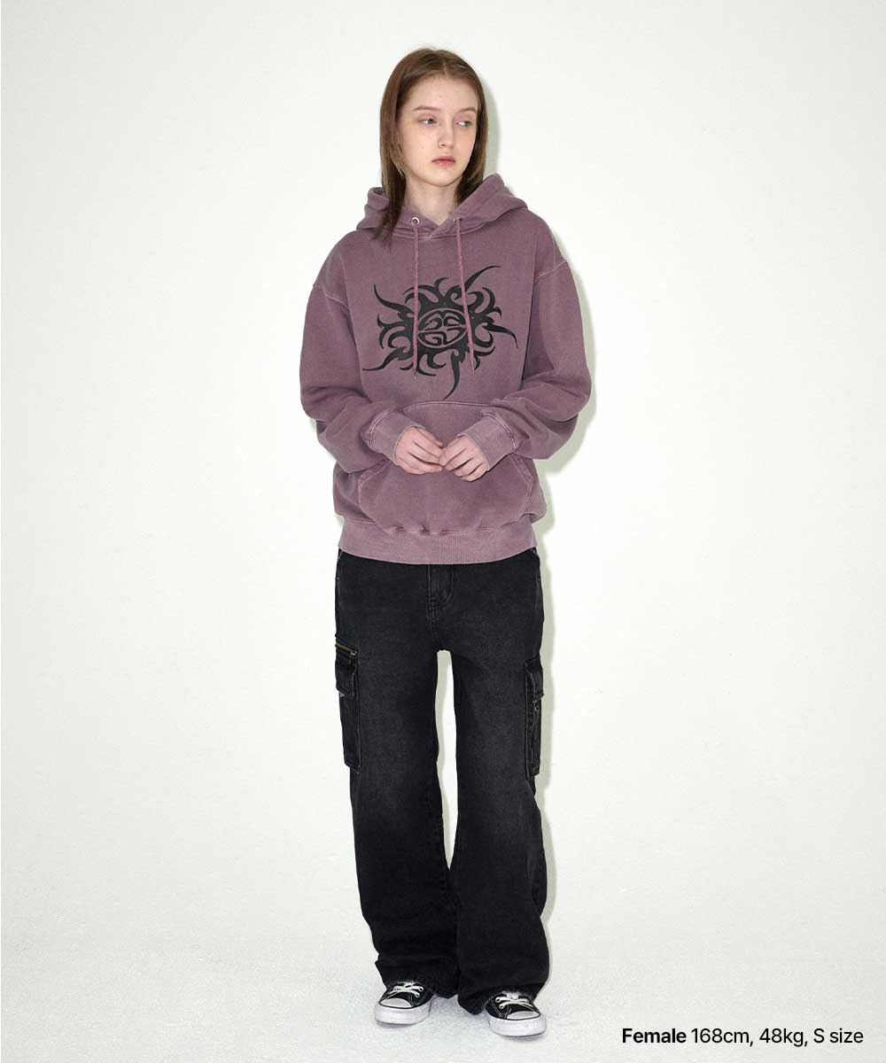 Mahagrid TRIBAL ECLIPSE PIGMENT HOODIE