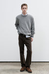 General Idea MAN Neps Crew Neck Pullover [GREY]