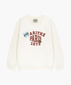 Marithé François Girbaud Kids Logo Patch Graphic Sweatshirt Ivory