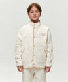 Marithé François Girbaud KIDS CLASSIC LOGO LIGHT WEIGHT FLEECE JACKET IVORY