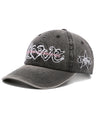 Cavish Washed Denim Embroidered Ball Cap