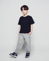 ADLV Kids Two Tone Logo Lettering Short Sleeve T-Shirt