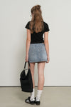 General Idea WOMAN Washed Denim Mini Skirt