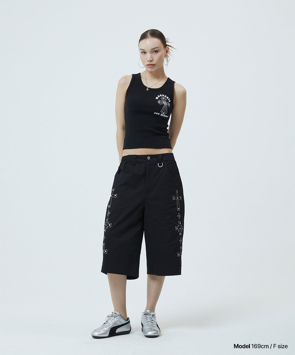 Mahagrid Cross Stud Tank Top