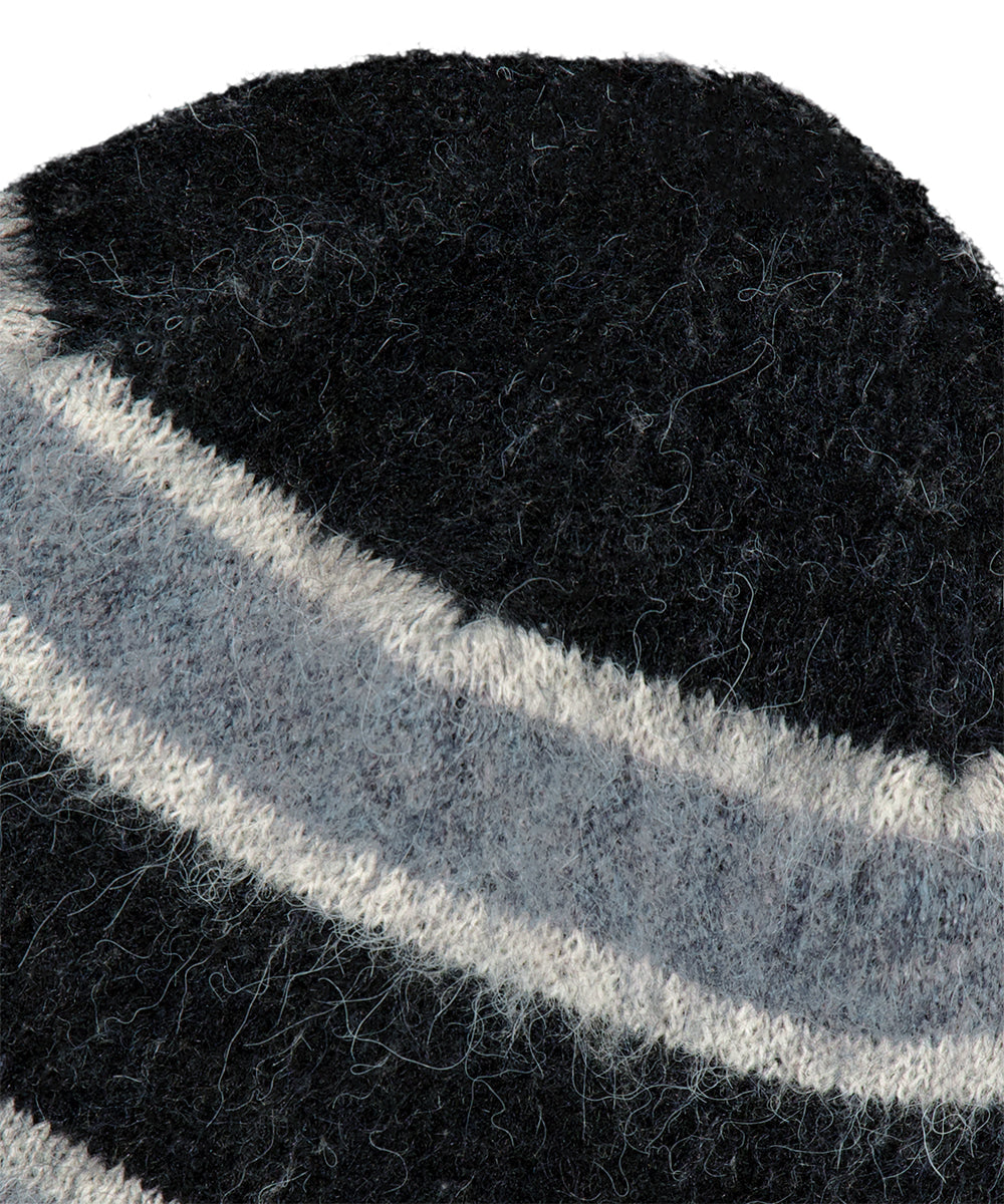Mahagrid Hairy Stripe Beanie