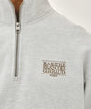 Marithé François Girbaud SMALL CLASSIC LOGO HALF ZIPUP SWEATSHIRT light heather gray