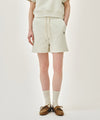 Marithé François Girbaud W VINTAGE CLASSIC LOGO SWEAT SHORTS heather gray