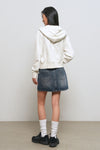 General Idea WOMAN Snap Hoodie Full Zip [OATMEAL]