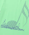 Nice Ghost Club X Jimmizo Music Note Tee in Yellow Green