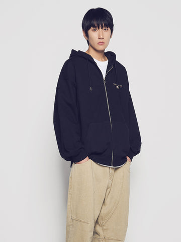 ADLV Mixed Thread Hoodie Zip Up