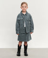 Marithé François Girbaud Kids W Eiffel Label Corduroy Mini Skirt Dark Blue