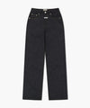 Marithé François Girbaud Women's Straight Fit Raw Denim Pants Black