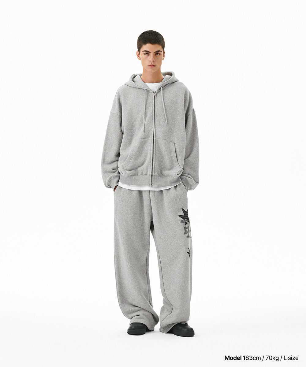 Mahagrid Pray Appliqué Sweat Pant Grey