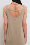General Idea WOMAN Temperature-Cut Cool U-Neck Maxi Knit Dress [IVORY]