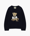 Marithé François Girbaud Kids Bear Jacquard Knit Pullover