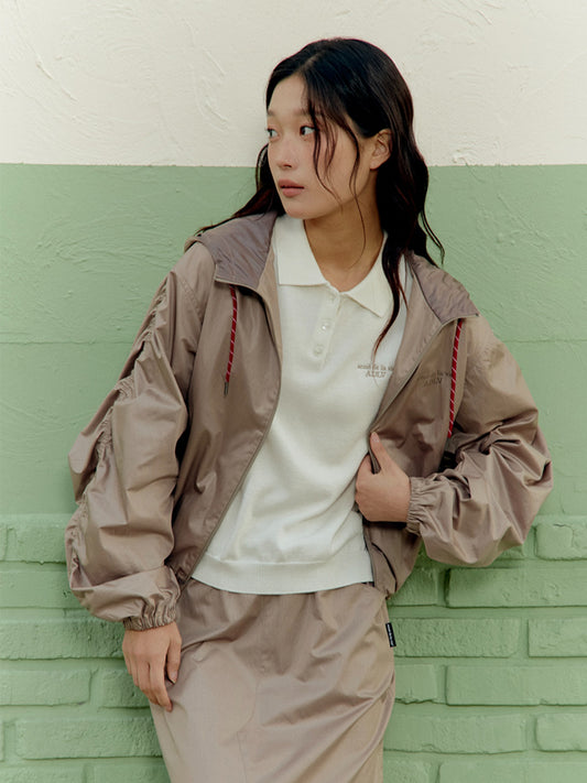 ADLV Woman Shirring Windbreaker Jacket