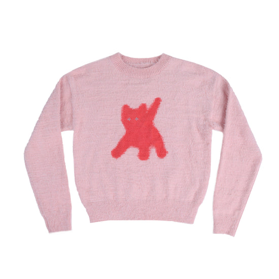 AEAE Flashed Cats Angora Knit