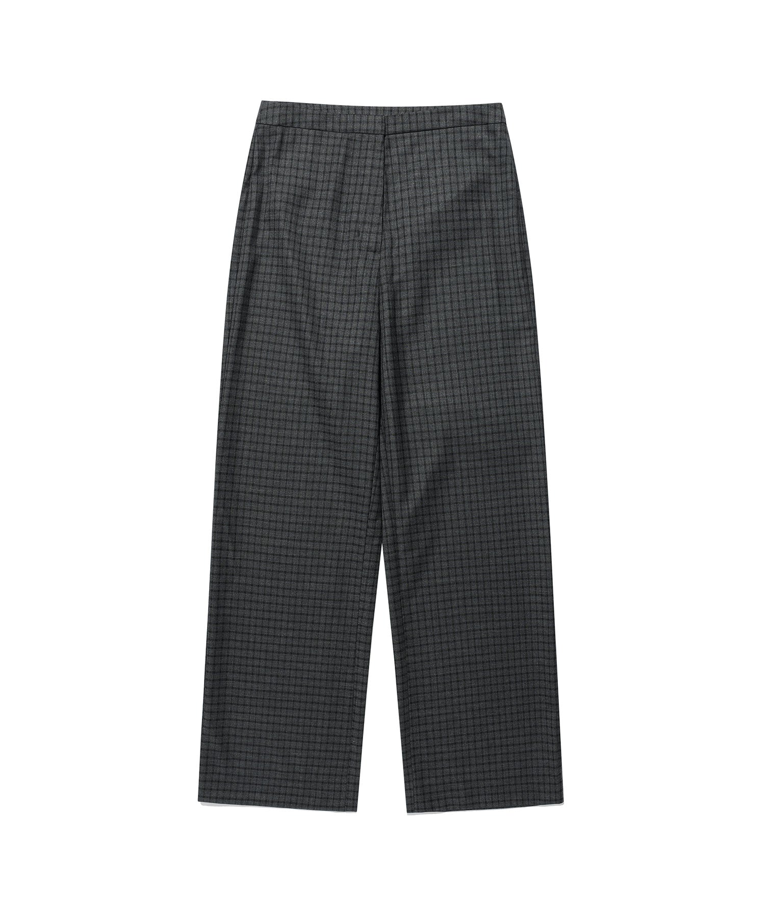 Nice Ghost Club FFATS Check Balloon Layered Skirt Pants [Charcoal]