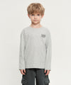 Marithé François Girbaud Kids Doodle Classic Logo Long Sleeve Tee White