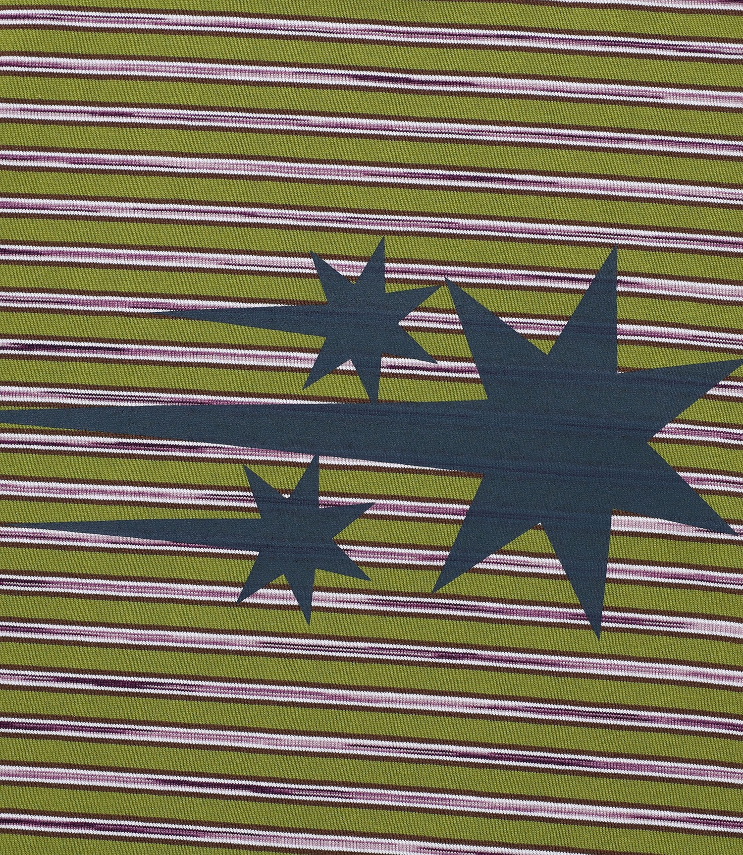 Nice Ghost Club Stripe 3Star Long Sleeve Tee [Green]