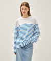 Marithé François Girbaud Block Stripe Long Sleeve Tee