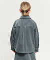 Marithé François Girbaud Kids Eiffel Label Corduroy Shirt Jacket Brown