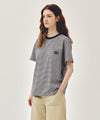 Marithé François Girbaud [6/19 예약발송] SMALL CLASSIC LOGO STRIPE RINGER TEE light green