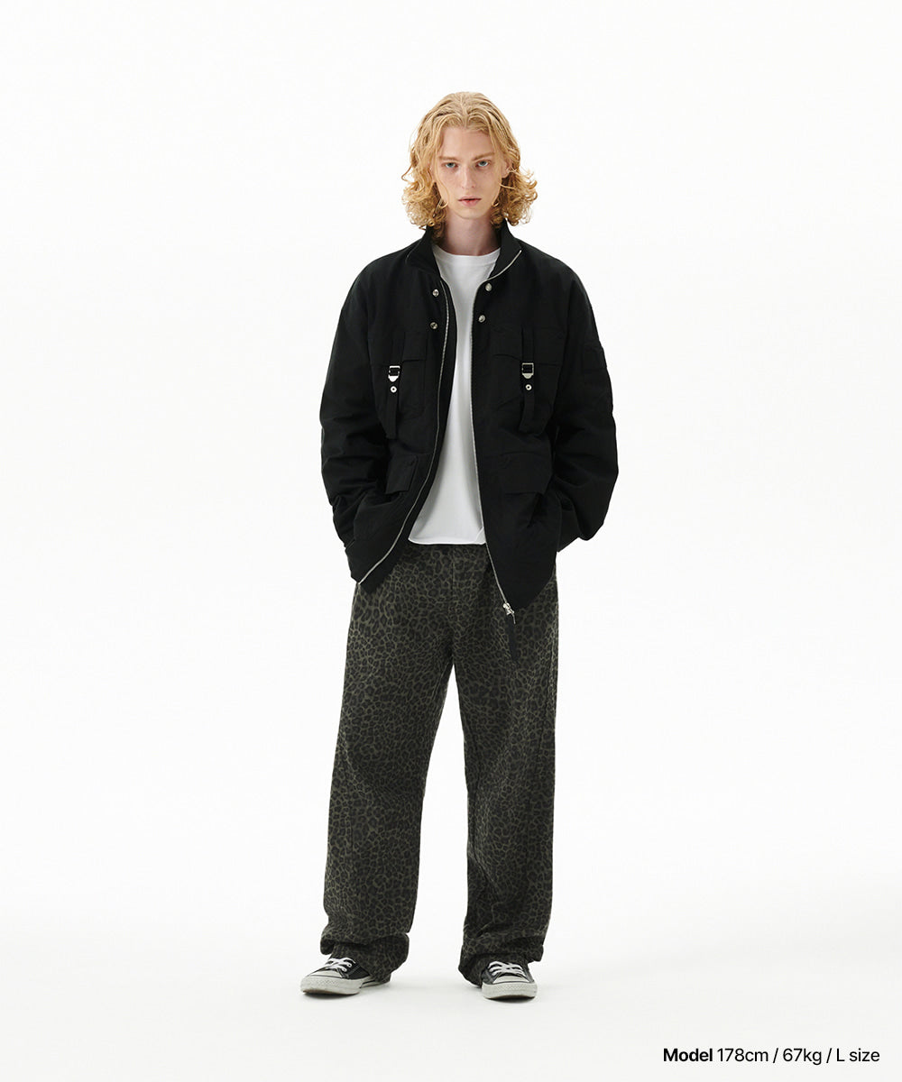 Mahagrid Curved Leopard Pant