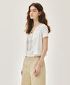 Marithé François Girbaud W CRINKLE SLEEVELESS + CARDIGAN SET