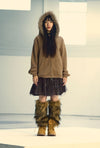 Nice Ghost Club Dark Fantasy Fur Hoodie Zip Up
