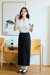 General Idea Woman Minimal H-Line Long Skirt