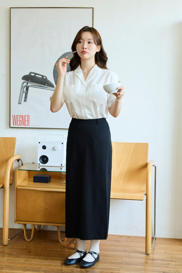 General Idea Woman Minimal H-Line Long Skirt