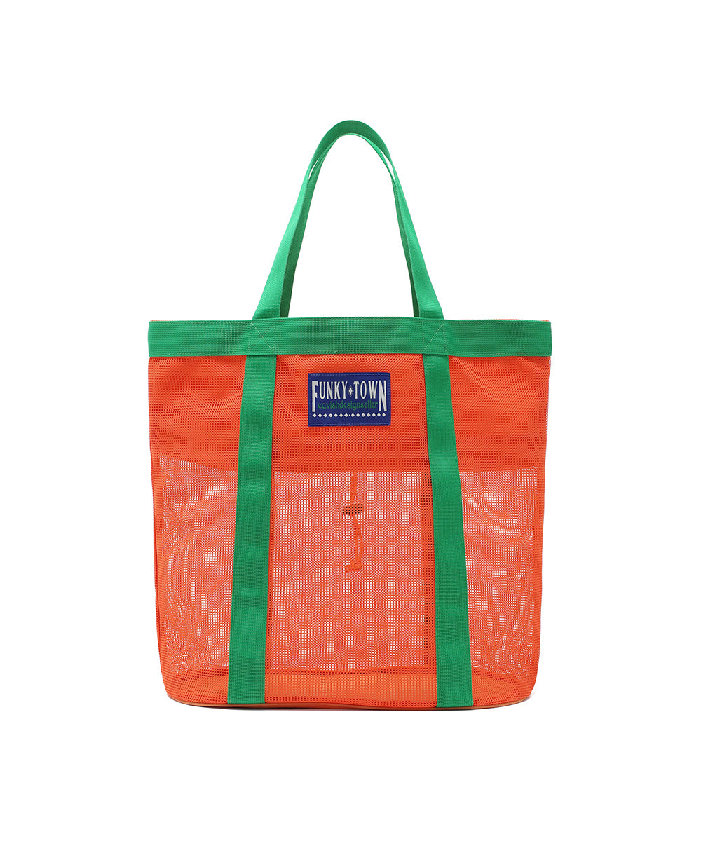 Cavish Mesh Beach Shoulder Bag [Orange]