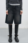 General Idea WOMAN Wide Bermuda Denim Pants