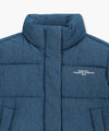 Marithé François Girbaud W DENIM CROP DOWN JACKET blue