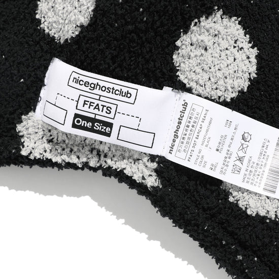 Nice Ghost Club FFATS Dot Earcap Beanie [Black]