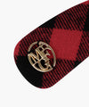 Marithé François Girbaud Holiday Circle Logo Check Hair Pin Red