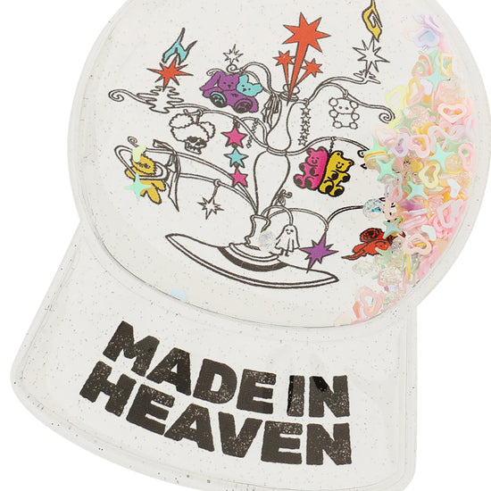 Nice Ghost Club Heaven Sculpture Snowball Key Chain [White]