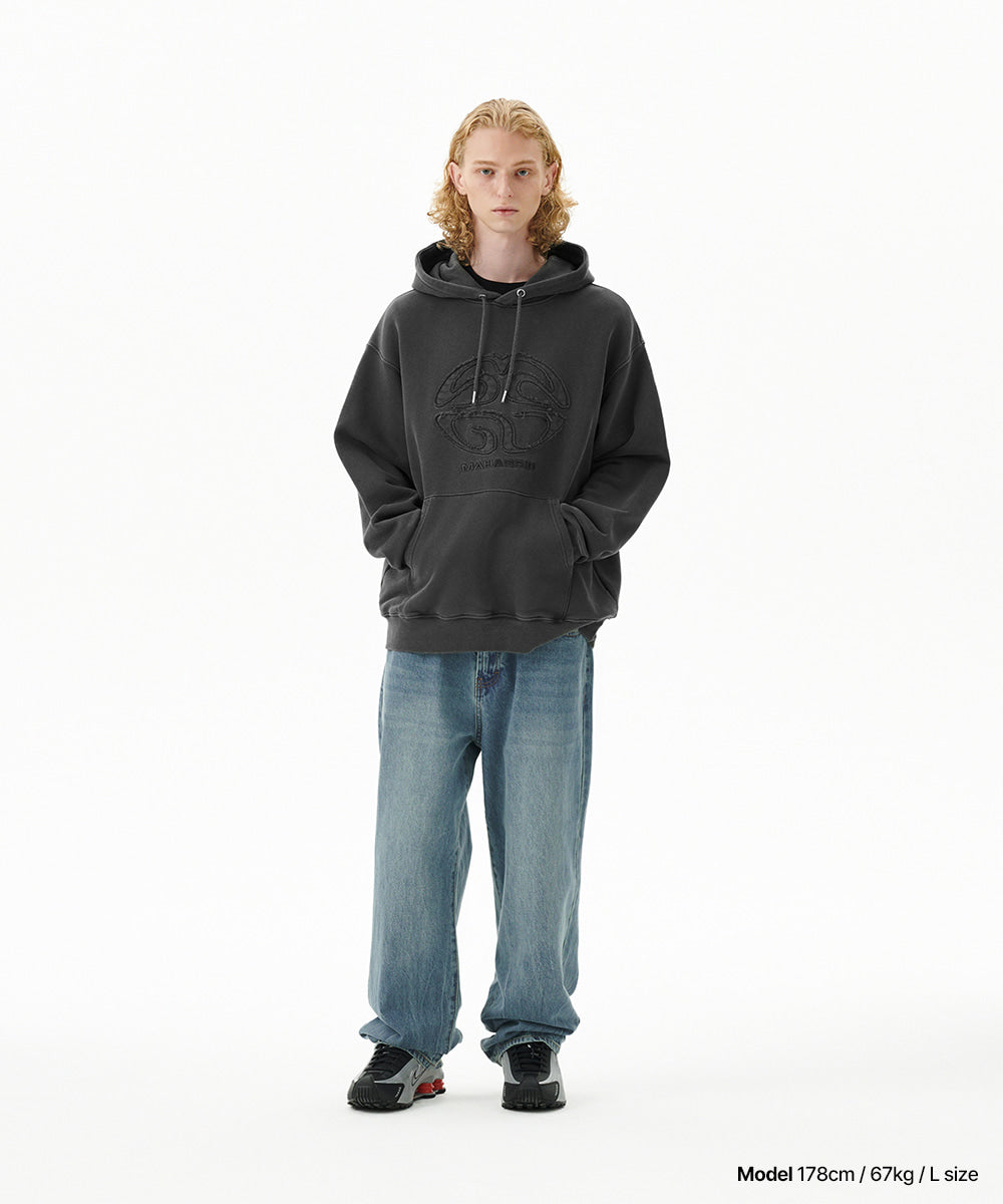 Mahagrid Pigment Eclipse Logo Hoodie